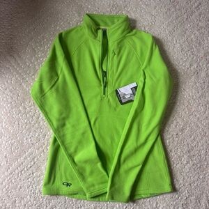 Outdoor Research Soleil Fleece 1/4 Zip Fleece Green NWT Women’s M